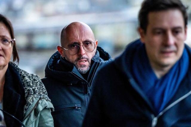 The co-owner of Le Constellation bar Jacques Moretti arrives for a hearing before the public prosecutor of the canton of Valais, on February 6, 2026 in Sion, after 41 people, most of them teenagers, were killed, while 116 were injured, in a fire that ripped through in Le Constellation bar in the Alpine ski resort of Crans-Montana on New Year's Eve. (Photo by Maxime SCHMID / AFP)