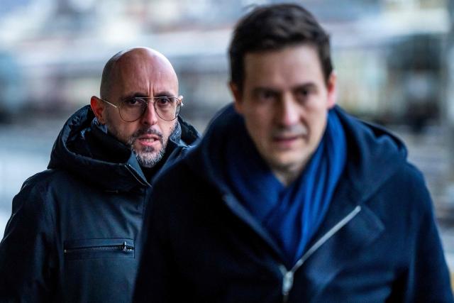 The co-owner of Le Constellation bar Jacques Moretti arrives for a hearing before the public prosecutor of the canton of Valais, on February 6, 2026 in Sion, after 41 people, most of them teenagers, were killed, while 116 were injured, in a fire that ripped through in Le Constellation bar in the Alpine ski resort of Crans-Montana on New Year's Eve. (Photo by Maxime SCHMID / AFP)