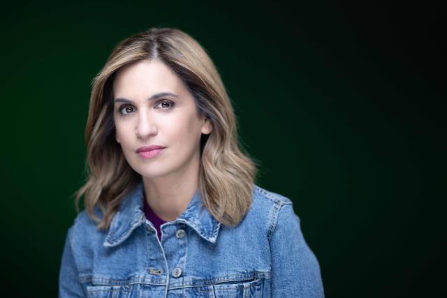 (FILES) French-Tunisian journalist and writer Sonia Mabrouk poses for a photo session in Paris on September 11, 2024. Sonia Mabrouk, one of CNews’s stars, told AFP on February 7, 2026 that she had submitted her resignation from the channel, after Jean-Marc Morandini was kept on air despite his final convictions, notably for the corruption of minors. (Photo by JOEL SAGET / AFP)