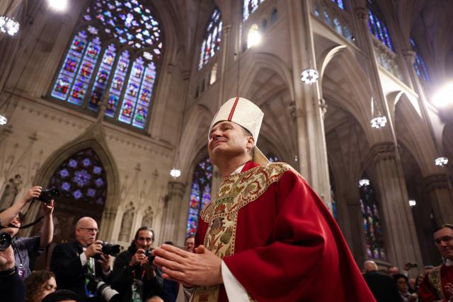 Archbishop-designate Ronald Hicks arrives for his installation Mass to become the 11th Archbishop of New York, succeeding Cardinal Timothy Dolan, at St. Patrick’s Cathedral in New York, on February 6, 2026. (Photo by ANGELA WEISS / AFP)
