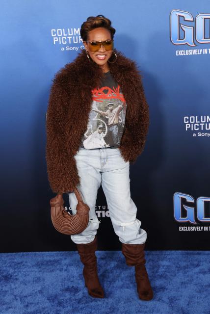 US rapper Mc Lyte attends the LA premiere of Columbia Pictures and Sony Pictures Animation's "Goat" at the AMC Century City 15 in Los Angeles on February 6, 2026. (Photo by Michael Tran / AFP)