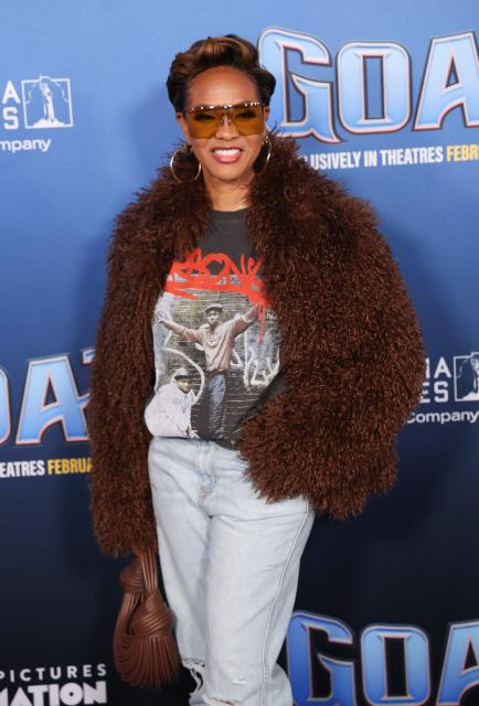 US rapper Mc Lyte attends the LA premiere of Columbia Pictures and Sony Pictures Animation's "Goat" at the AMC Century City 15 in Los Angeles on February 6, 2026. (Photo by Michael Tran / AFP)