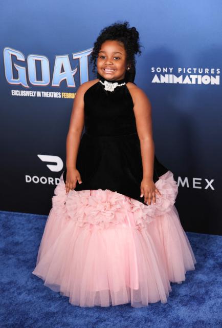 US rapper Savannah "VanVan" McConneaughey attends the LA premiere of Columbia Pictures and Sony Pictures Animation's "Goat" at the AMC Century City 15 in Los Angeles on February 6, 2026. (Photo by Michael Tran / AFP)