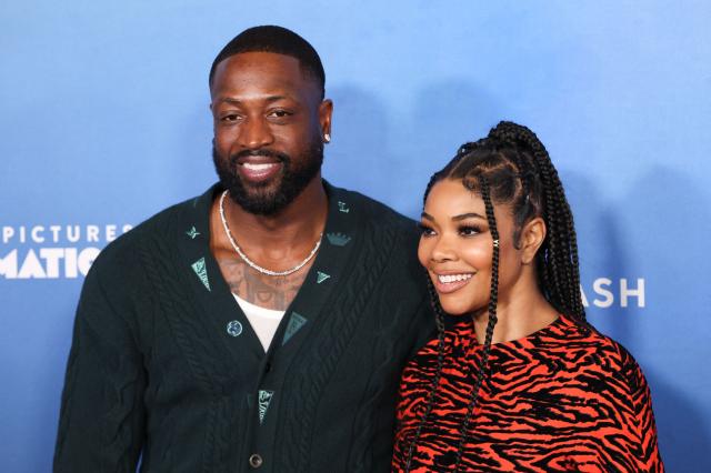 US actress Gabrielle Union and her husband US basketball player Dwyane Wade attend the LA premiere of Columbia Pictures and Sony Pictures Animation's "Goat" at the AMC Century City 15 in Los Angeles on February 6, 2026. (Photo by Michael Tran / AFP)