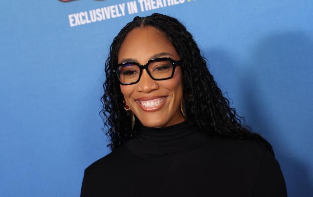 US basketball player A'ja Wilson attends the LA premiere of Columbia Pictures and Sony Pictures Animation's "Goat" at the AMC Century City 15 in Los Angeles on February 6, 2026. (Photo by Michael Tran / AFP)