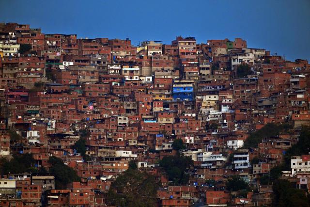 The Petare neighborhood is pictured in Caracas on February 6, 2026. (Photo by Federico PARRA / AFP)
