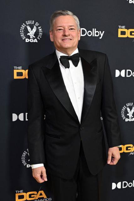 Netflix's CEO Ted Sarandos attends the 78th Annual DGA (Directors Guild of America) awards at the Beverly Hilton hotel in Beverly Hills, California on February 7, 2026. (Photo by Lisa O'CONNOR / AFP)
