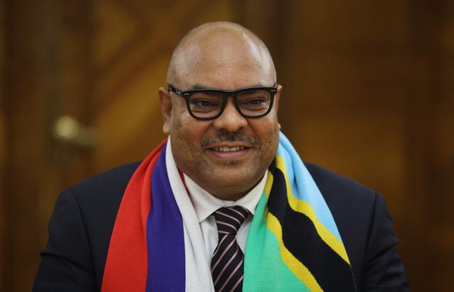 Tanzanian Minister of Foreign Affairs and East African Cooperation Mahmoud Thabit Kombo attends a meeting with Russian Foreign Minister in Moscow on February 9, 2026. (Photo by Ramil Sitdikov / POOL / AFP)