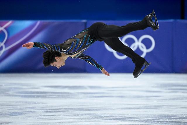 Mexico's Donovan Carrillo competes in the figure skating men's singles short program during the Milano Cortina 2026 Winter Olympic Games at Milano Ice Skating Arena in Milan on February 10, 2026. (Photo by WANG Zhao / AFP)