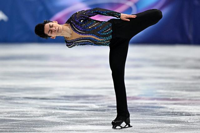 Mexico's Donovan Carrillo competes in the figure skating men's singles short program during the Milano Cortina 2026 Winter Olympic Games at Milano Ice Skating Arena in Milan on February 10, 2026. (Photo by Gabriel BOUYS / AFP)