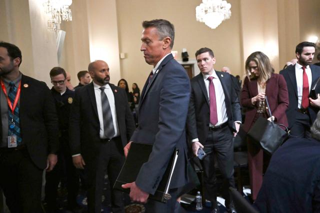 Rodney Scott, Commissioner of US Customs and Border Protection (CBP), departs after a House Committee on Homeland Security hearing on Oversight of the Department of Homeland Security on Capitol Hill in Washington, DC, on February 10, 2026. (Photo by ANDREW CABALLERO-REYNOLDS / AFP)