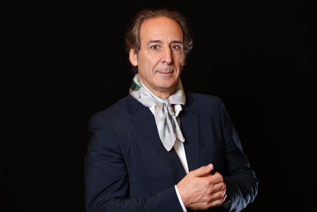 French composer Alexandre Desplat nominee for Best Original Score "Frankenstein" poses during a photo session ahead of the 98th Oscars Nominees Luncheon at the Beverly Hilton hotel in Beverly Hills, California on February 10, 2026. (Photo by VALERIE MACON / AFP)