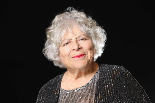 British-Australian actress Miriam Margolyes pose during a photo session ahead of the 98th Oscars Nominees Luncheon at the Beverly Hilton hotel in Beverly Hills, California on February 10, 2026. (Photo by VALERIE MACON / AFP)