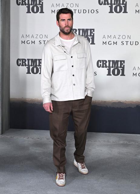 Australian actor Liam Hemsworth attends the premiere of Amazon MGM Studios' "Crime 101" at The United Theatre in Los Angeles, on February 10, 2026. (Photo by LISA O'CONNOR / AFP)