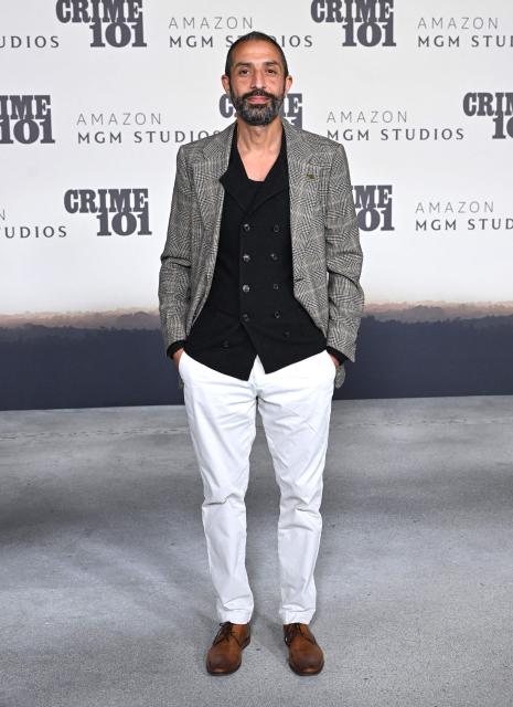 Dutch Persian actor Hossein Mardani attends the premiere of Amazon MGM Studios' "Crime 101" at The United Theatre in Los Angeles, on February 10, 2026. (Photo by LISA O'CONNOR / AFP)