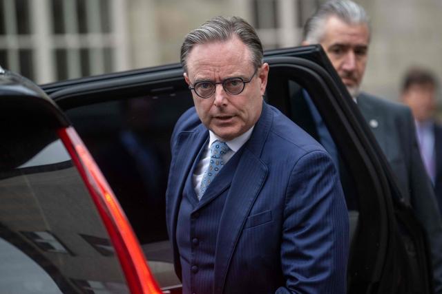 Belgian Prime Minister Bart De Wever arrives for the European Industry Summit in Antwerp on February 11, 2026. (Photo by JONAS ROOSENS / BELGA / AFP) / Belgium OUT