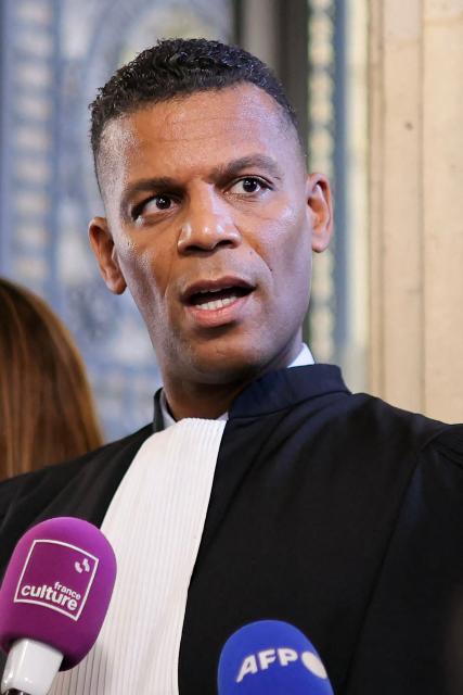 French lawyer Yassine Bouzrou addresses media after attending a hearing of France's top court on the dismissal of an investigation into the 2016 death of Adama Traore in police custody at Paris' courthouse on February 11, 2026. The lawyer for Adama Traorй’s family, Me Yassine Bouzrou, announced that he would petition the European Court of Human Rights (ECHR) “to have France sentenced,” after the case was dismissed on February 11, 2026 by the Court of Cassation. (Photo by Thomas SAMSON / AFP)