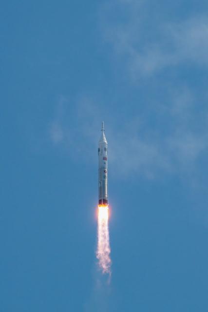 A Long March-10 carrier rocket carrying the Mengzhou spacecraft system lifts off from the Wenchang Space Launch Site in Wenchang, in China’s southern Hainan province on February 11, 2026. The low altitude flight test was the first launch of the Long March-10 rocket and Mengzhou crewed spacecraft system, a key step toward sending a crew to the Moon within the decade. (Photo by CNS / CN-STR / AFP) / China OUT