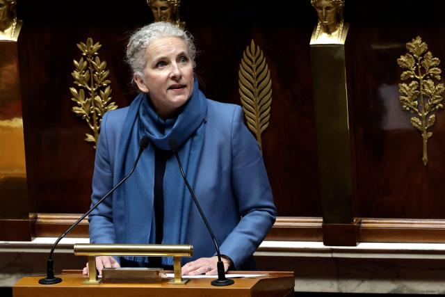 Ecologiste et Social's MP Delphine Batho delivers a speech during a debate on the report related to the petition titled "Non a la loi Duplomb" at the National Assembly in Paris on February 11, 2026. Senator Laurent Duplomb's law, adopted by Parliament in early July, facilitates water storage and the expansion of livestock buildings. But another measure concentrated indignation: the conditional reintroduction of acetamiprid, a pesticide from the neonicotinoid family banned in France but authorized elsewhere in Europe and accused of being a "bee killer" by its critics. (Photo by STEPHANE DE SAKUTIN / AFP)