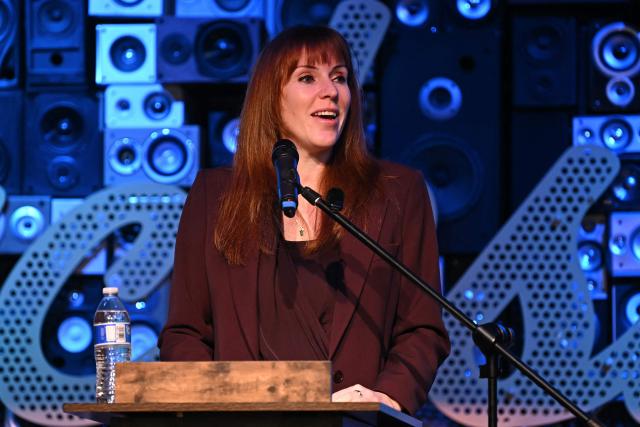 Labour Party MP and former deputy prime minister, Angela Rayner, speaks on the second day of the Night Time Economy Summit in Liverpool, north-west England on February 12, 2026. (Photo by Paul ELLIS / AFP)