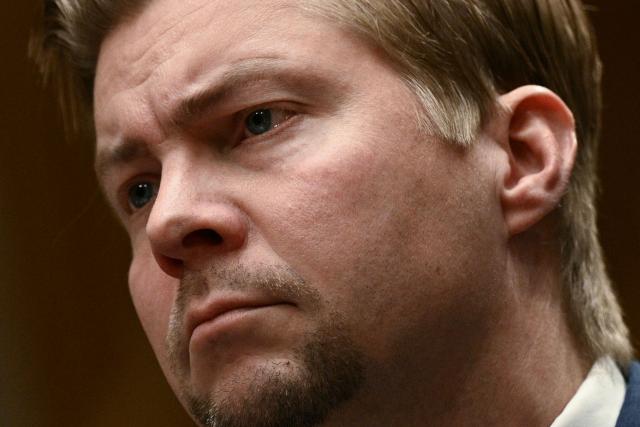 Minnesota State Representative Harry Niska (R-31A) testifies before a Senate Homeland Security and Governmental Affairs Committee in an oversight hearing amid scrutiny over immigration enforcement and recent developments in Minnesota at the Dirksen Senate Office Building in Washington, DC on February 12, 2026. (Photo by Brendan SMIALOWSKI / AFP)