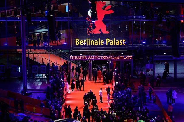 Guests arrive on the red carpet for the premiere of the film "No Good Men" presented in the Berlinale Special Gala section and opening the 76th Berlinale, Europe's first major film festival of the year, in Berlin on February 12, 2026. (Photo by John MACDOUGALL / AFP)