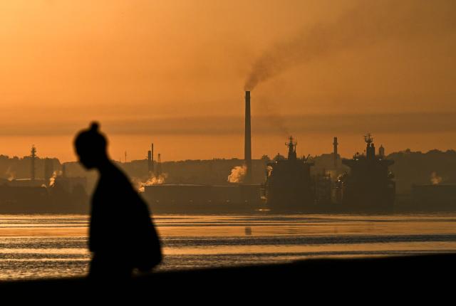 View of the Nico Lopez oil refinery in Havana, Cuba, on February 12, 2026. Russia is expected to supply Cuba with oil as part of a "humanitarian" effort, the pro-government Izvestia media outlet reported on Thursday. Cuba is suffering its worst energy crisis in years, driven largely by the United States throttling supplies of Venezuelan oil. (Photo by YAMIL LAGE / AFP)