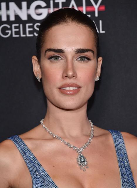 Italian singer Clara Soccini attends the opening night of Filming Italy Los Angeles 2026 Festival at the Directors Guild of America Theatre in West Hollywood, California on February 12, 2026. (Photo by Chris Delmas / AFP)