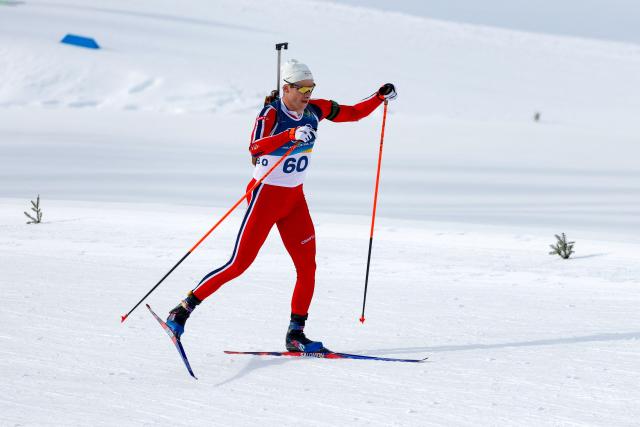 Norway's Vetle Sjaastad Christiansen competes in the men's biathlon 10km sprint event during the Milano Cortina 2026 Winter Olympic Games at the Anterselva Biathlon Arena (Sudtirol Arena) in Anterselva (Val Pusteria) on February 13, 2026. (Photo by Odd ANDERSEN / AFP)