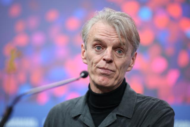 British film director Grant Gee attends a press conference for the film "Everybody Digs Bill" presented in competition at the 76th Berlinale, Europe's first major film festival of the year, in Berlin on February 13, 2026. (Photo by Ronny HARTMANN / AFP)