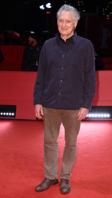 US actor Bill Pullman poses on the red carpet prior of the premiere for the film "Everybody Digs Bill Evans" presented in competition at the 76th Berlinale, Europe's first major film festival of the year, in Berlin on February 13, 2026. (Photo by Ronny HARTMANN / AFP)