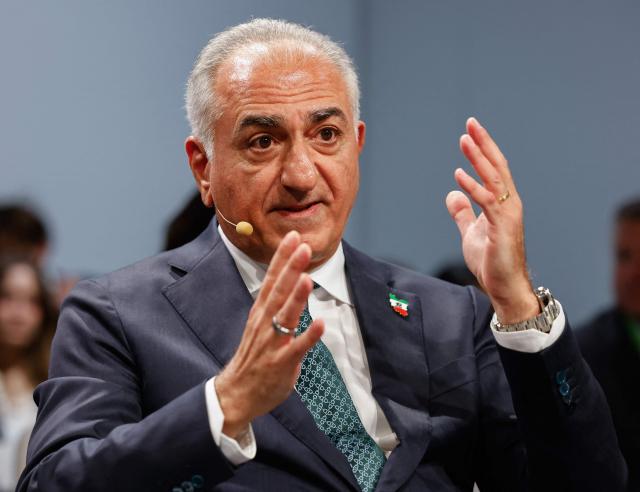 Iran's former crown prince and now key opposition figure Reza Pahlavi attends a discussion during the 62nd Munich Security Conference (MSC) on February 13, 2026 in Munich, southern Germany. Heads of state and government as well as foreign and defence ministers from all over the world are expected to attend the security policy talks from February 13 to 15, 2026. (Photo by Alexandra BEIER / AFP)