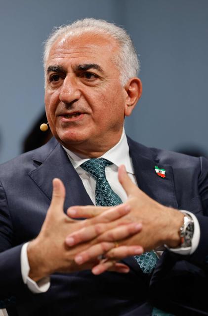 Iran's former crown prince and now key opposition figure Reza Pahlavi attends a discussion during the 62nd Munich Security Conference (MSC) on February 13, 2026 in Munich, southern Germany. Heads of state and government as well as foreign and defence ministers from all over the world are expected to attend the security policy talks from February 13 to 15, 2026. (Photo by Alexandra BEIER / AFP)