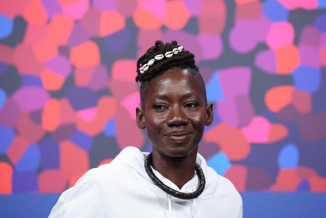 Senegalese actress Mamby Mawine attends a press conference for the film "Dao" presented in competition at the 76th Berlinale, Europe's first major film festival of the year, in Berlin on February 14, 2026. (Photo by Ronny HARTMANN / AFP)