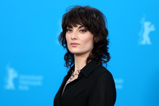 Belgian actress Violet Braeckman poses during a photocall for the film "Heysel 85" presented in the Berlinale Special Gala at the 76th Berlinale, Europe's first major film festival of the year, in Berlin on February 14, 2026. (Photo by Ronny HARTMANN / AFP)
