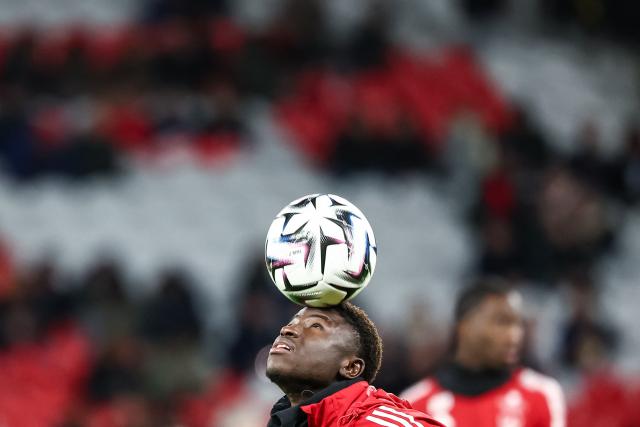 Brest's Senegalese forward #99 Pathe Mboup plays with the ball ahead of the French L1 football match between LOSC Lille and Stade Brestois 29 at the Stade Pierre-Mauroy in Villeneuve-d'Ascq, northern France, on February 14, 2026. (Photo by Sameer Al-DOUMY / AFP)