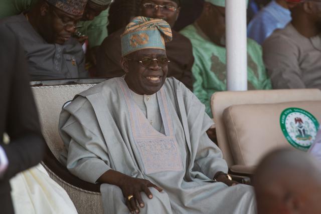 Nigerian President Bola Ahmed Tinubu attends the Argungu Fishing and Cultural Festival in Argungu Town, Kebbi State in northwest Nigeria, on February 14, 2026 (Photo by TOYIN ADEDOKUN / AFP)