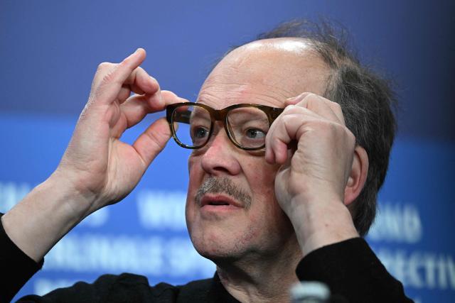 Belgian actor Jan Hammenecker attends a press conference for the film "Dust" presented in competition at the 76th Berlinale, Europe's first major film festival of the year, in Berlin on February 15, 2026. (Photo by RALF HIRSCHBERGER / AFP)