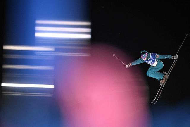 Norway's Sebastian Schjerve competes in the freestyle skiing men's freeski big air qualification run 2 during the Milano Cortina 2026 Winter Olympic Games at Livigno Snow Park - Big Air, in Livigno (Valtellina), on February 15, 2026. (Photo by Kirill KUDRYAVTSEV / AFP)