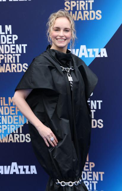 German actress Nina Hoss arrives for the 41st Film Independent Spirit Awards at The Hollywood Palladium in Hollywood, California on February 15, 2026. (Photo by Valerie MACON / AFP)