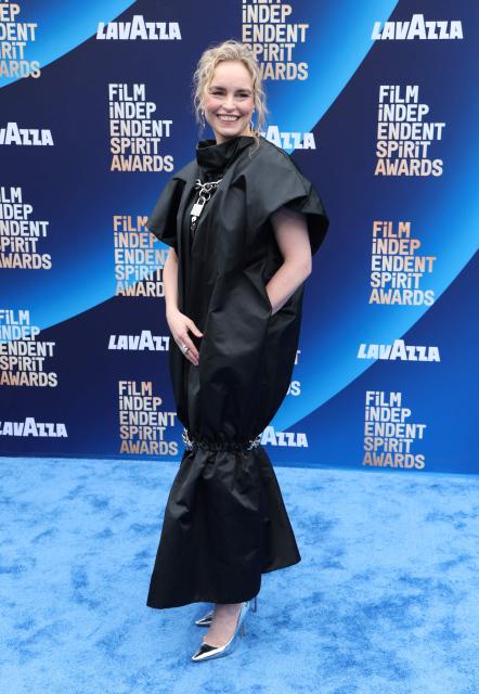 German actress Nina Hoss arrives for the 41st Film Independent Spirit Awards at The Hollywood Palladium in Hollywood, California on February 15, 2026. (Photo by Valerie MACON / AFP)