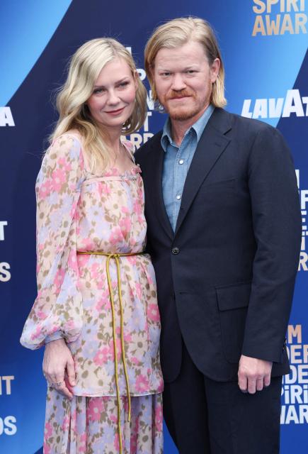 US actor Jesse Plemons and his wife US actress Kirsten Dunst arrive for the 41st Film Independent Spirit Awards at The Hollywood Palladium in Hollywood, California on February 15, 2026. (Photo by Valerie MACON / AFP)