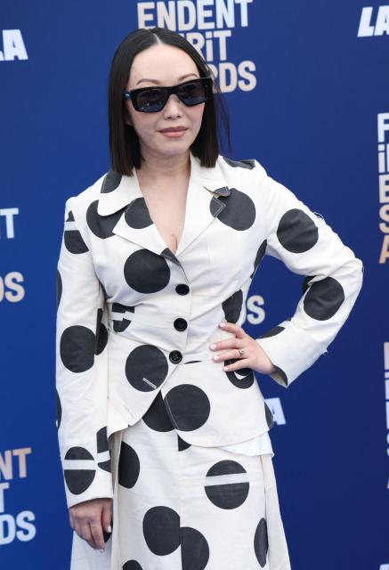 US filmmaker Lulu Wang arrives for the 41st Film Independent Spirit Awards at The Hollywood Palladium in Hollywood, California on February 15, 2026. (Photo by Valerie MACON / AFP)