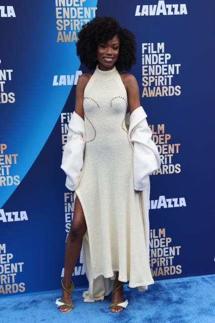 US actress Xosha Roquemore arrives for the 41st Film Independent Spirit Awards at The Hollywood Palladium in Hollywood, California on February 15, 2026. (Photo by Valerie MACON / AFP)