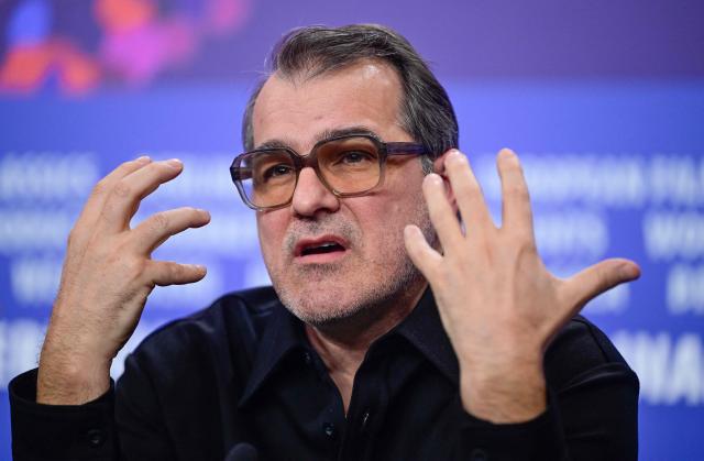 Hungarian actor, theater and film director Kornel Mundruczo attends a press conference for the film "At the Sea" presented in competition at the 76th Berlinale, Europe's first major film festival of the year, in Berlin on February 16, 2026. (Photo by John MACDOUGALL / AFP)