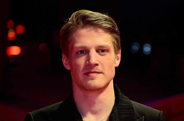 European Shooting Star Dutch actor Joes Brauer arrives on the red carpet for the film "At the Sea" presented in competition at the 76th Berlinale, Europe's first major film festival of the year, in Berlin on February 16, 2026. (Photo by John MACDOUGALL / AFP)