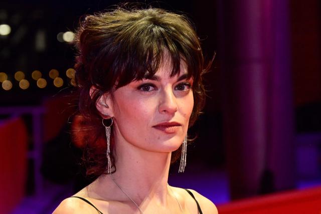 European Shooting Star Belgian actress Violet Braeckman poses on the red carpet for the film "At the Sea" presented in competition at the 76th Berlinale, Europe's first major film festival of the year, in Berlin on February 16, 2026. (Photo by John MACDOUGALL / AFP)