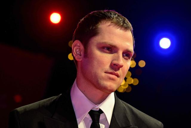 European Shooting Star German actor Enno Trebs poses on the red carpet for the film "At the Sea" presented in competition at the 76th Berlinale, Europe's first major film festival of the year, in Berlin on February 16, 2026. (Photo by John MACDOUGALL / AFP)