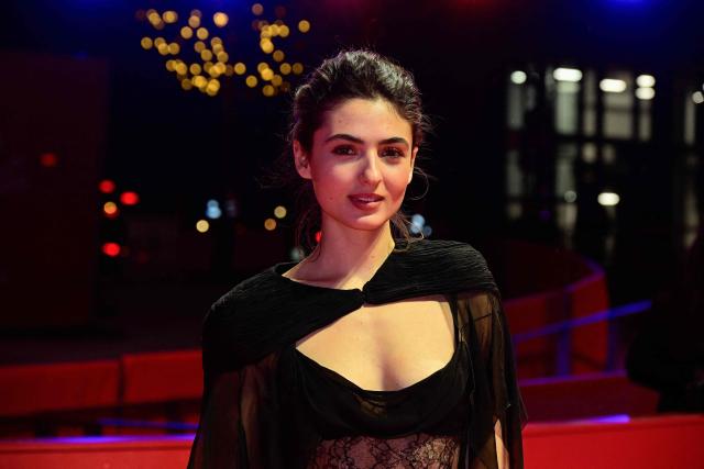 European Shooting Star Italian actress Tecla Insolia poses on the red carpet for the film "At the Sea" presented in competition at the 76th Berlinale, Europe's first major film festival of the year, in Berlin on February 16, 2026. (Photo by John MACDOUGALL / AFP)