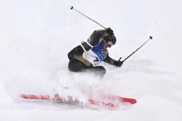 Finland's Anni Karava competes in the freestyle skiing women's freeski big air final run 3 during the Milano Cortina 2026 Winter Olympic Games at Livigno Snow Park, in Livigno (Valtellina), on February 16, 2026. (Photo by Kirill KUDRYAVTSEV / AFP)